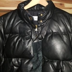 Red Valentino Leather Coat